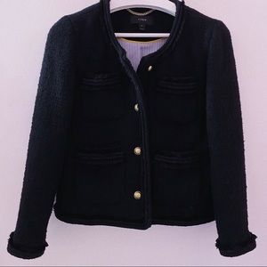Jcrew black tweed jacket